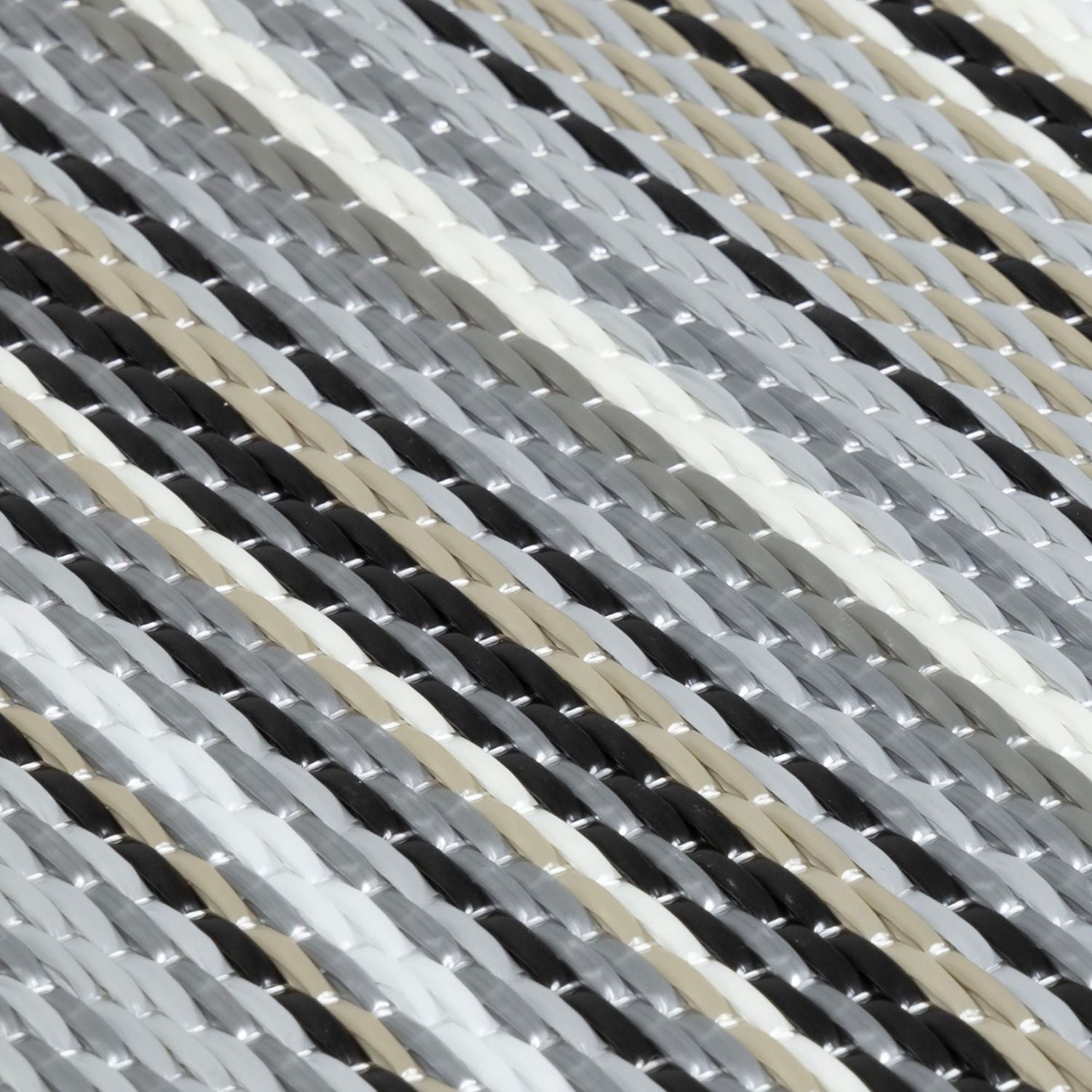 Rainbow Outdoor Rug Grey
