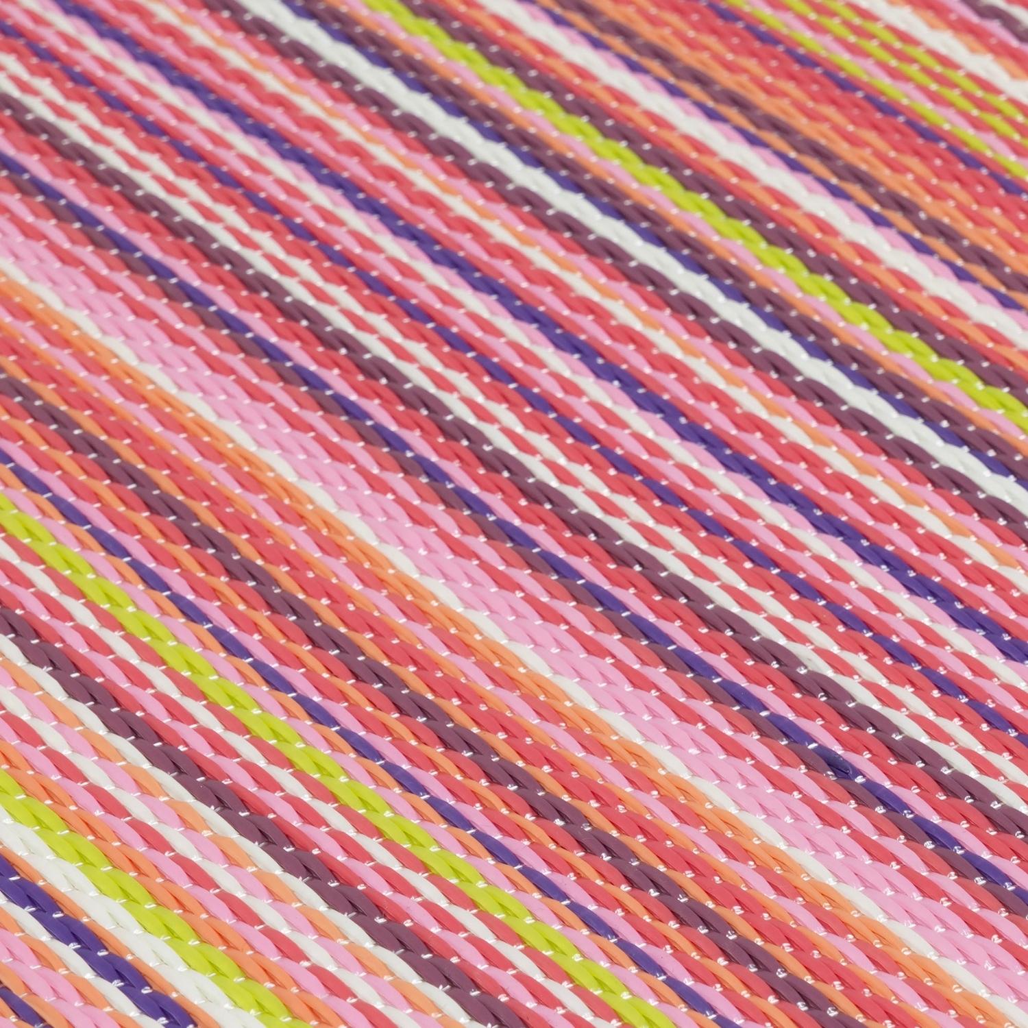 Rainbow Outdoor Rug Pink