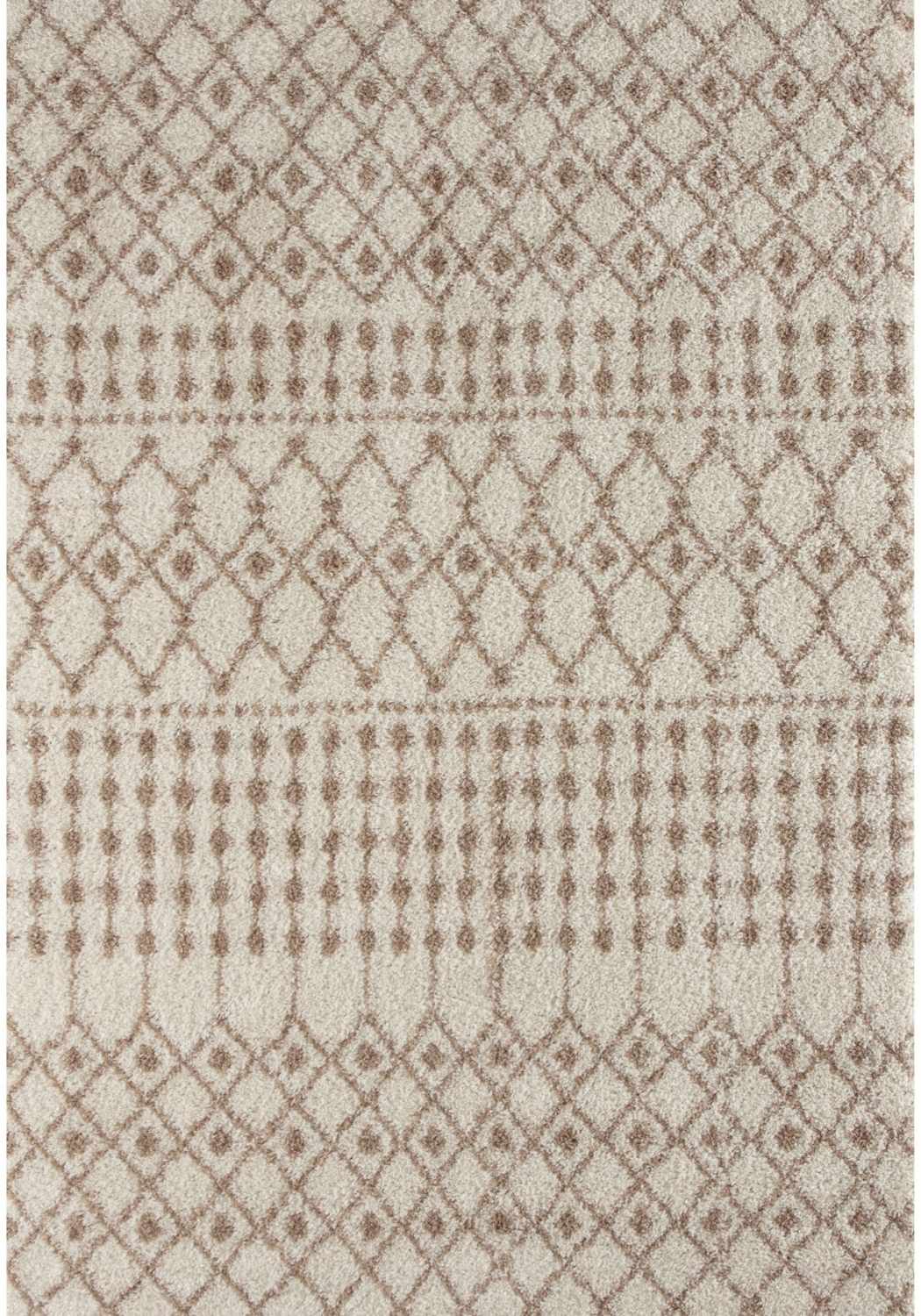 Moroccan Ivory Beige Shaggy Rug 240X340 cm