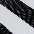 Rainbow Outdoor Rug Black & White