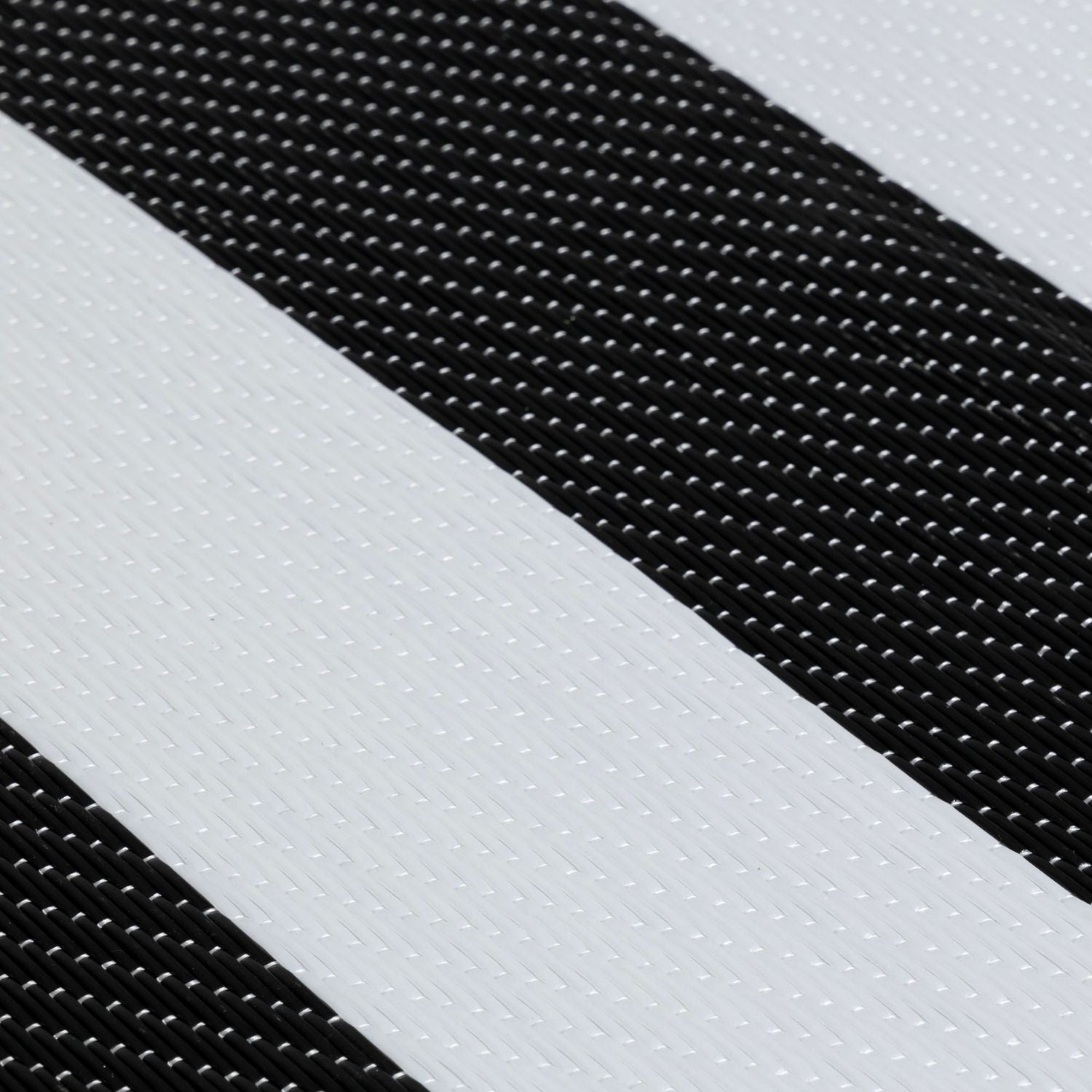 Rainbow Outdoor Rug Black & White