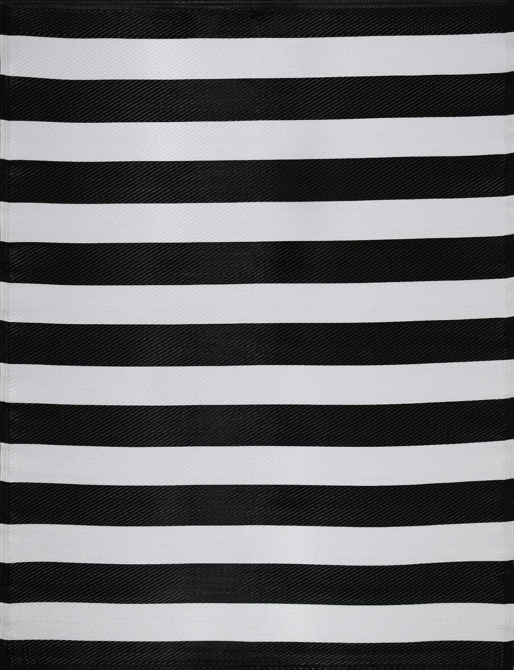 Rainbow Outdoor Rug Black & White