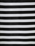 Rainbow Outdoor Rug Black & White