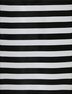 Rainbow Outdoor Rug Black & White