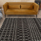 Moroccan Dark Grey Shaggy Rug