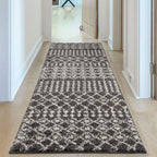 Moroccan Dark Grey Shaggy Rug