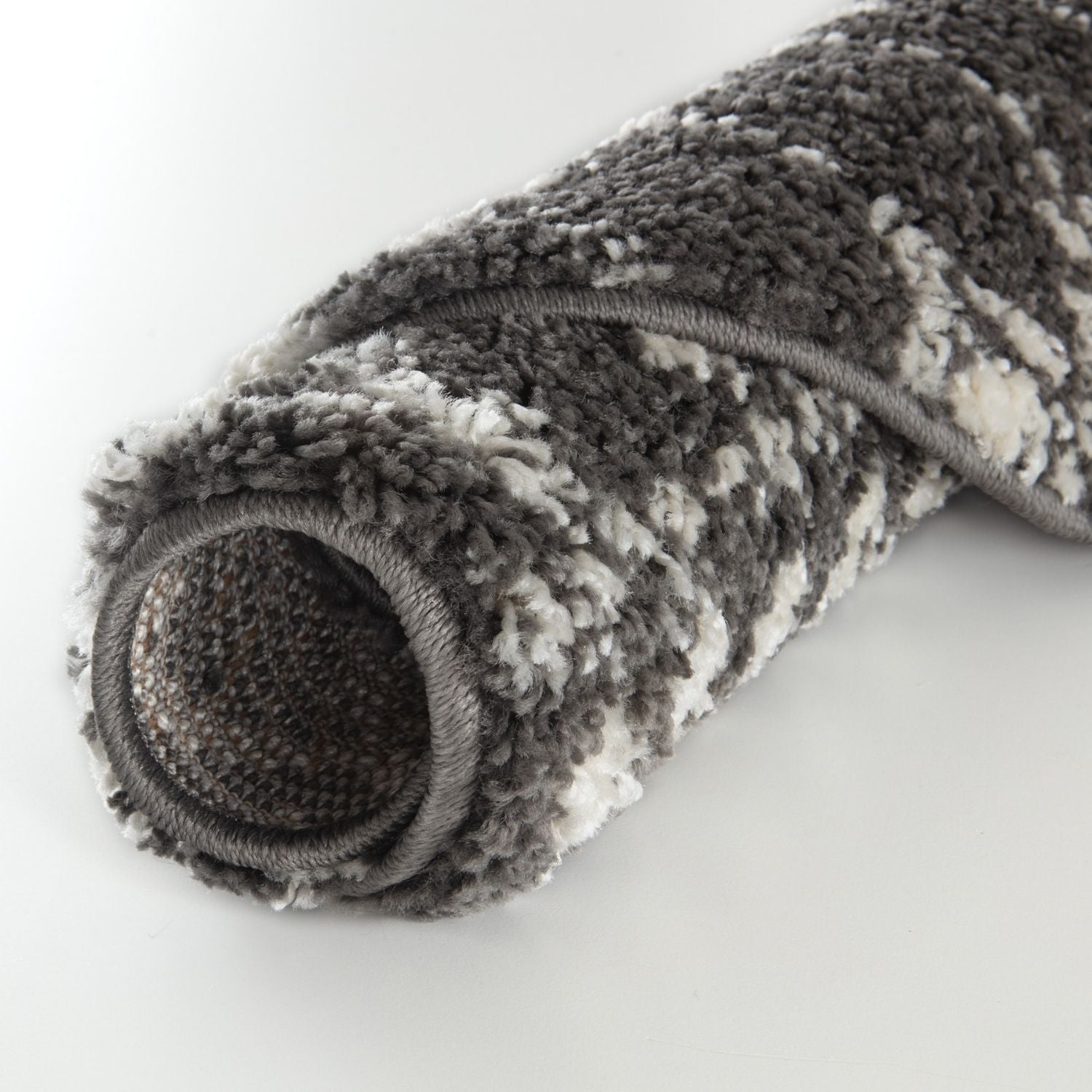 Moroccan Dark Grey Shaggy Rug