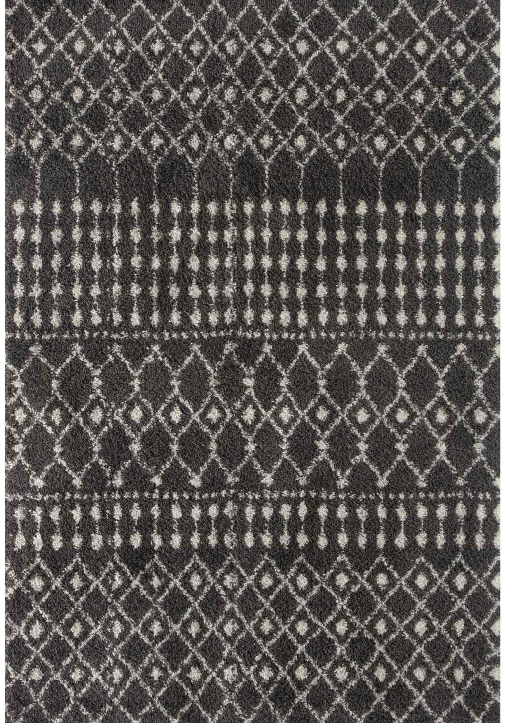 Moroccan Dark Grey Shaggy Rug 240X340 cm
