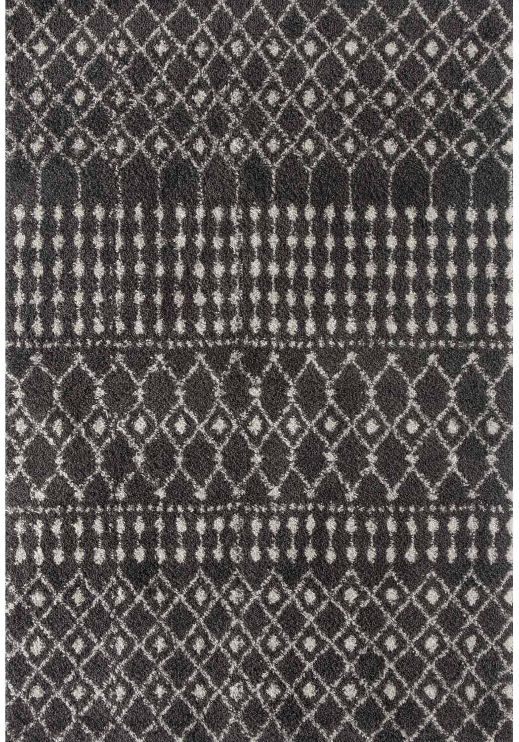 Moroccan Dark Grey Shaggy Rug 240X340 cm