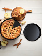 Set Of Two Fluted Flan Tins