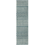 Moroccan Duck Egg Blue Shaggy Rug 80X300 cm