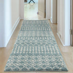 Moroccan Duck Egg Blue Shaggy Rug