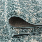 Moroccan Duck Egg Blue Shaggy Rug
