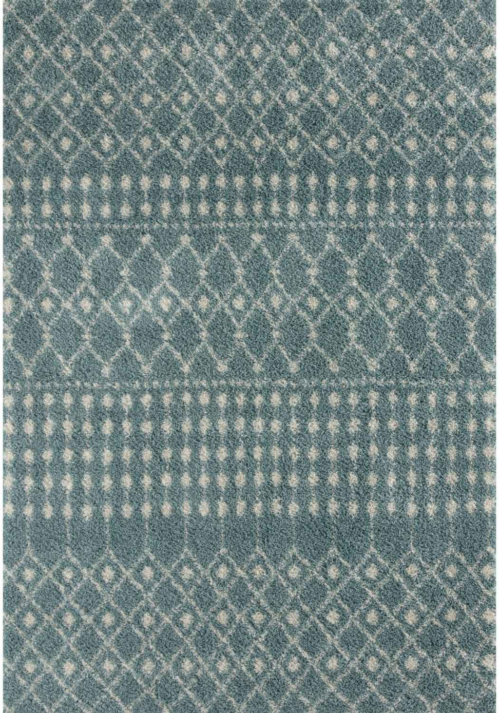 Moroccan Duck Egg Blue Shaggy Rug 240X340 cm