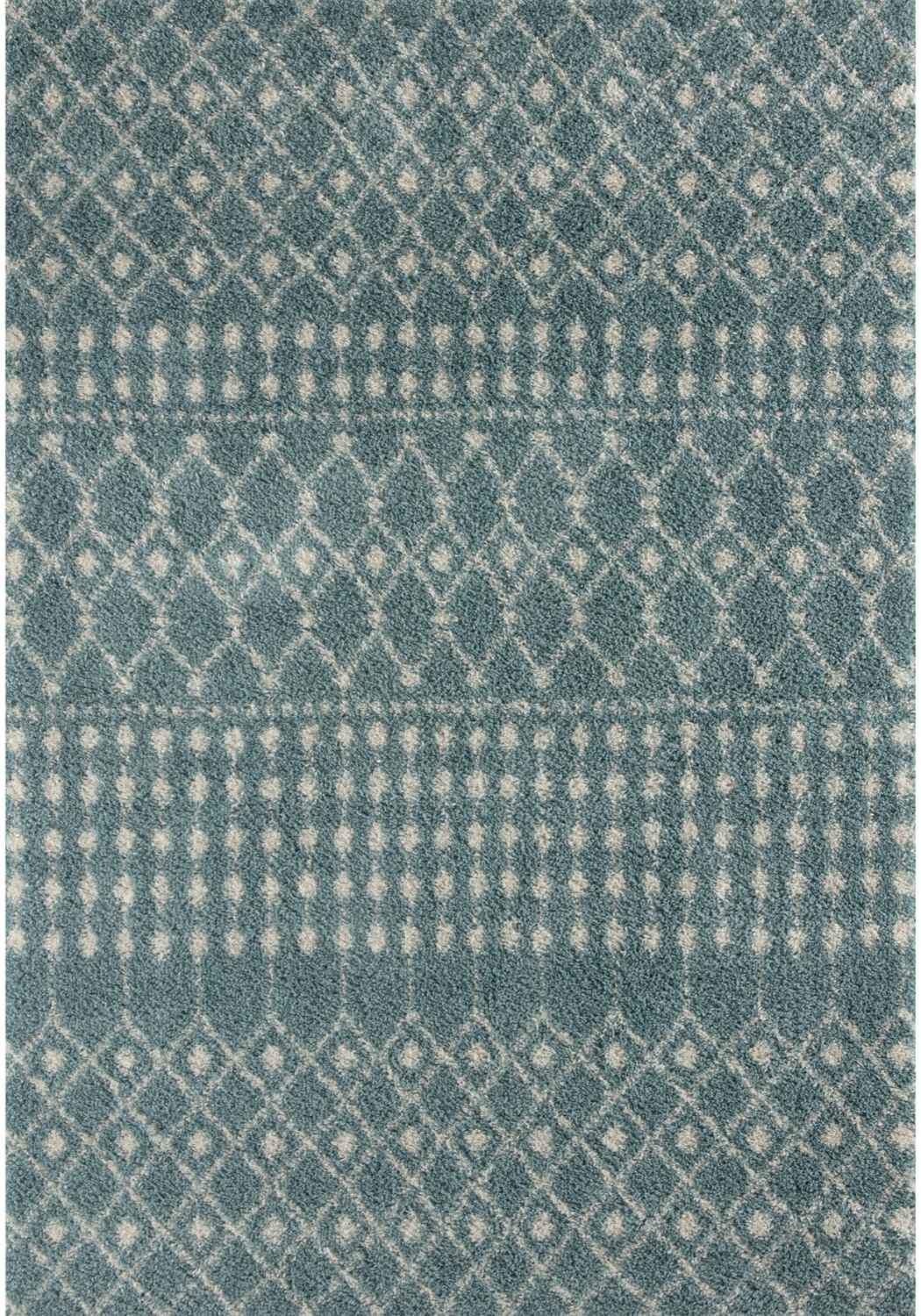 Moroccan Duck Egg Blue Shaggy Rug 240X340 cm
