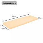 Cream Waterproof Garden Bench Cushion Outdoor Seat Pad 108cm