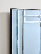 Bevelled Edge Wall Mirror with Double Line Frame