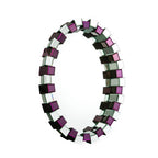 Purple Mirrored Glass Wall Mirror