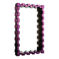 Purple Mirrored Box Frame Wall Mirror