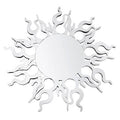 Radiating Silver Wall Mirror