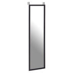 Black Plastic Frame Over Door Mirror