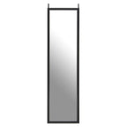 Black Plastic Frame Over Door Mirror