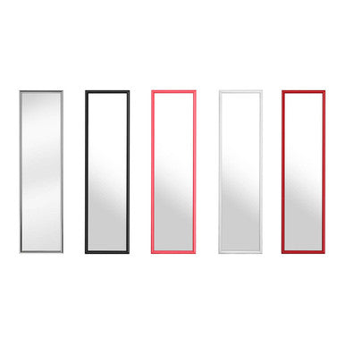Black Plastic Frame Over Door Mirror
