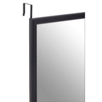 Black Plastic Frame Over Door Mirror