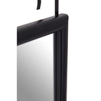 Black Plastic Frame Over Door Mirror