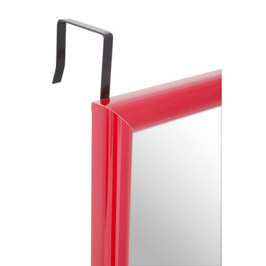 Pink Plastic Frame Over Door Mirror