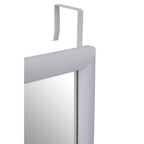 White Plastic Frame Over Door Mirror