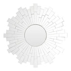 Sunburst Design Round Wall Mirror