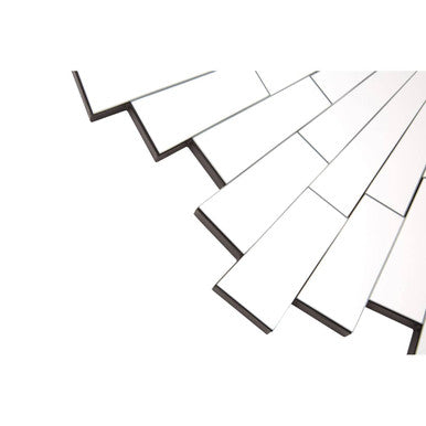 Sunburst Design Round Wall Mirror