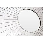 Sunburst Design Round Wall Mirror