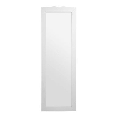 Slim White Wall Mirror