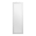 Slim White Wall Mirror