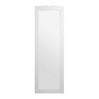 Slim White Wall Mirror