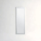 Slim White Wall Mirror