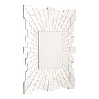 Angled Tile Rectangular Wall Mirror