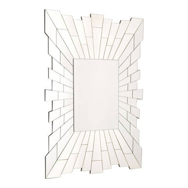 Angled Tile Rectangular Wall Mirror