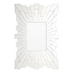 Angled Tile Rectangular Wall Mirror