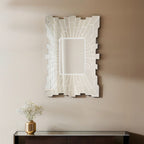Angled Tile Rectangular Wall Mirror