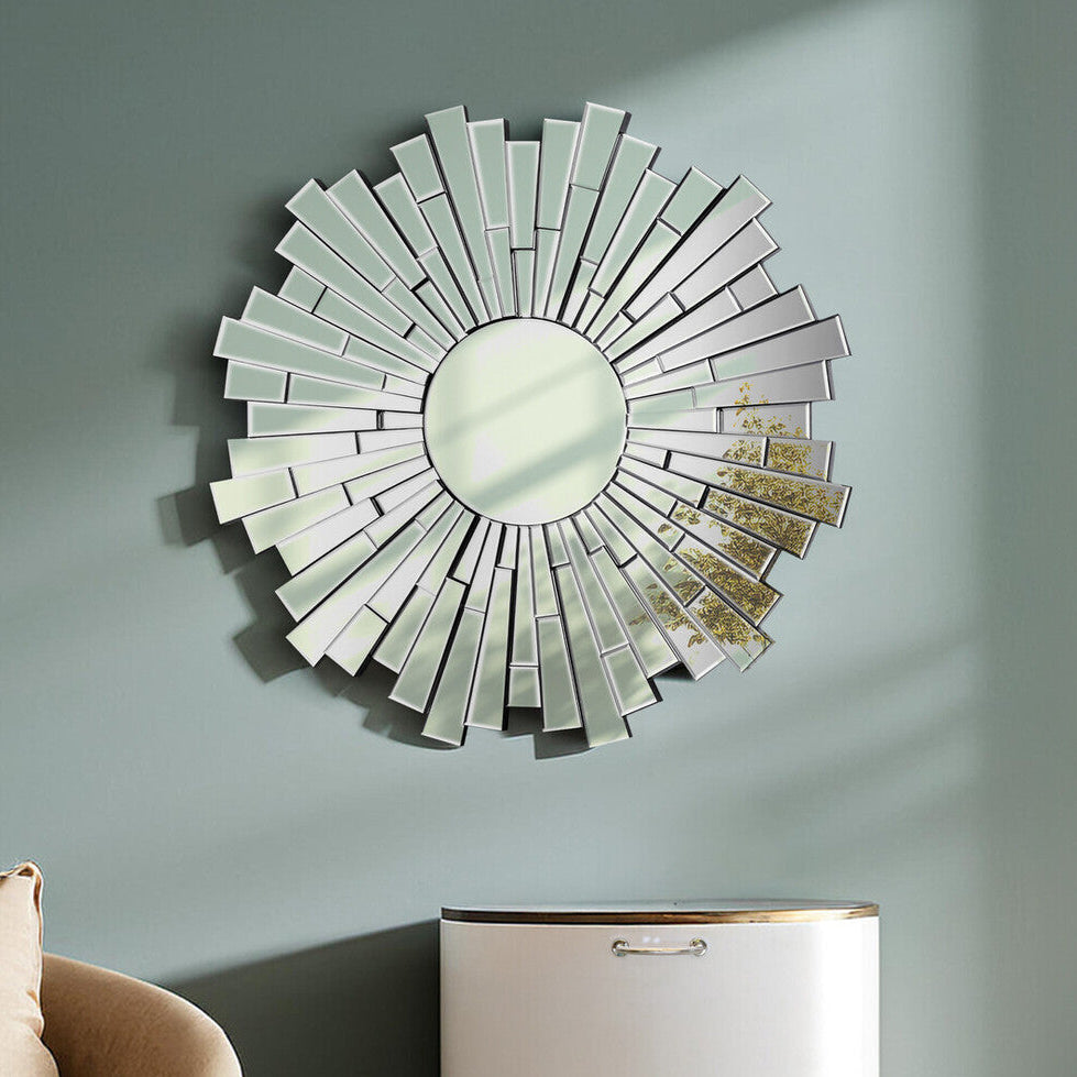 Sunburst Round Wall Mirror