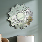 Sunburst Round Wall Mirror