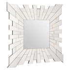 Angled Tile Square Wall Mirror