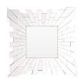 Angled Tile Square Wall Mirror