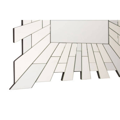 Angled Tile Square Wall Mirror