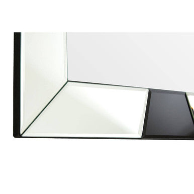 Black and White Bevelled Border Wall Mirror
