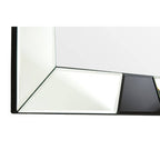 Black and White Bevelled Border Wall Mirror