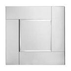 Bevelled Silver Square Wall Mirror
